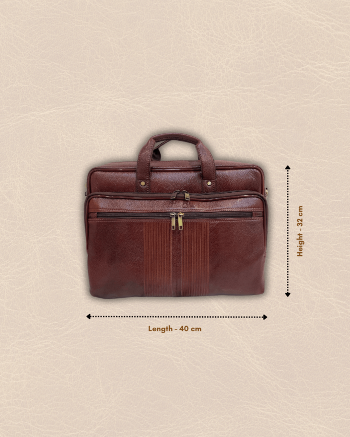 Brown Leather Bag - RN588