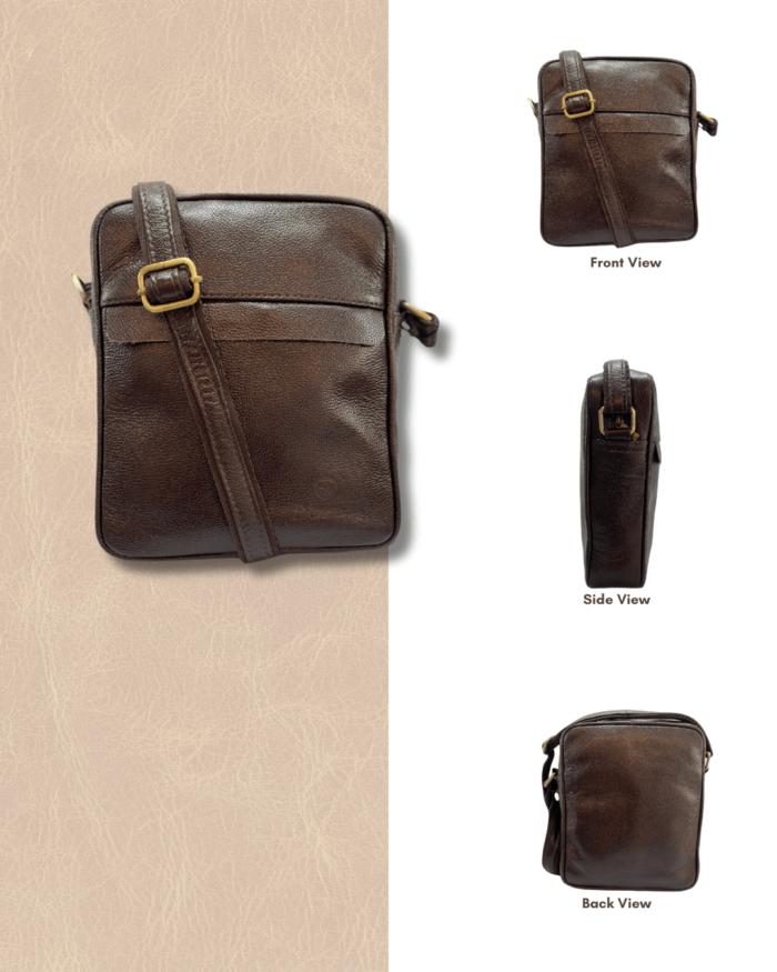 Brown Leather Bag - KL48