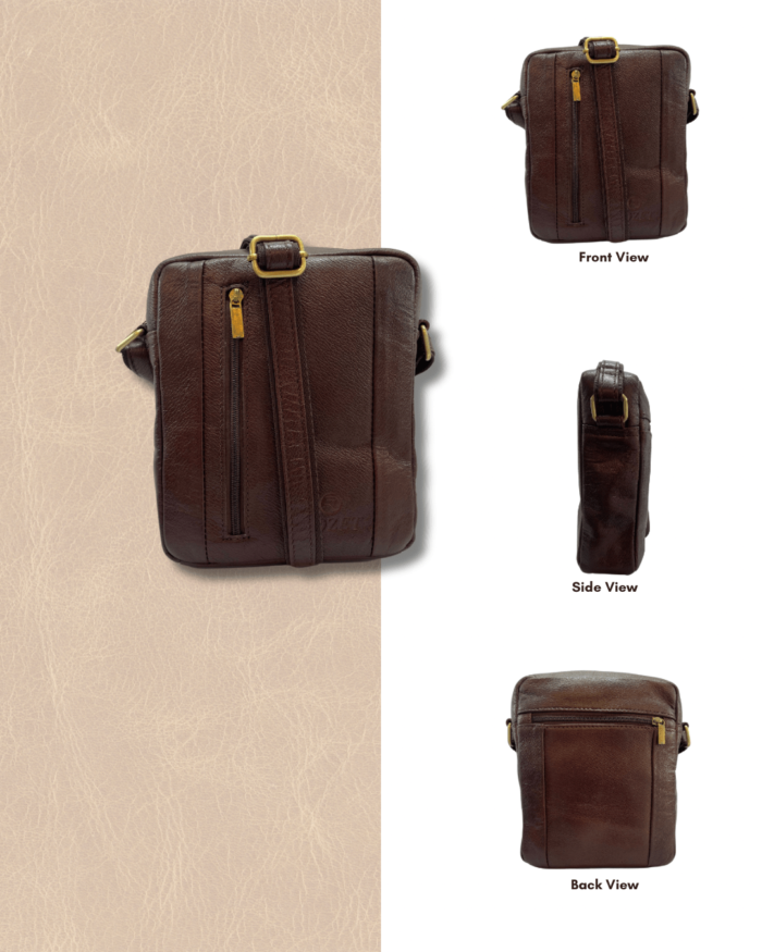 Brown Leather Bag - KL47