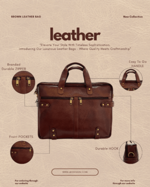 Brown Leather Bag - RN517