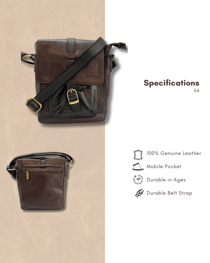 Brown Leather Bag - 54