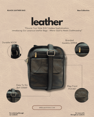 Black Leather Bag - 53