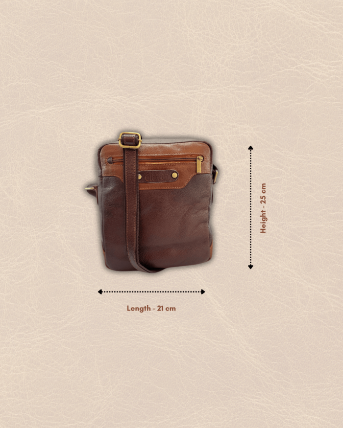Brown Leather Bag - KL37