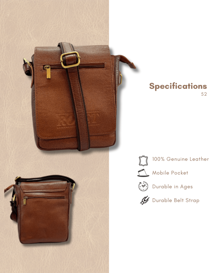 Brown Leather Bag - 52