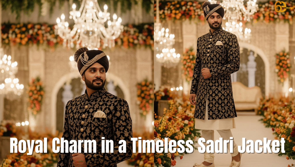 Sadri for Men in Hyderabad: Where Tradition Meets Royal Elegance 9 Royal Charm in a Timeless Sadri Jacket