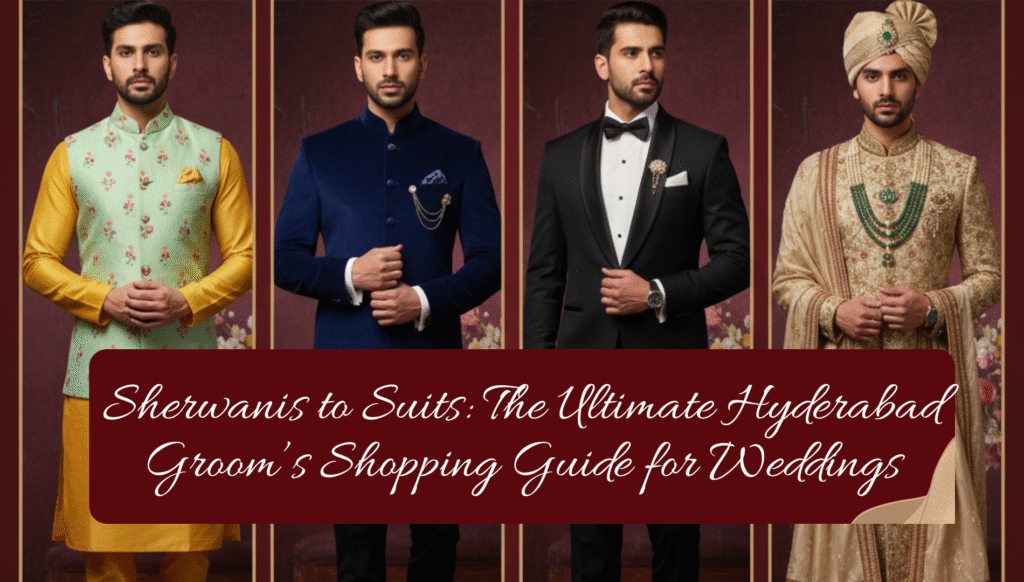 Sherwanis to Suits: The Ultimate Hyderabad Groom’s Shopping Guide for Weddings 3 Sherwanis to Suits: The Ultimate Hyderabad Groom’s Shopping Guide for Weddings