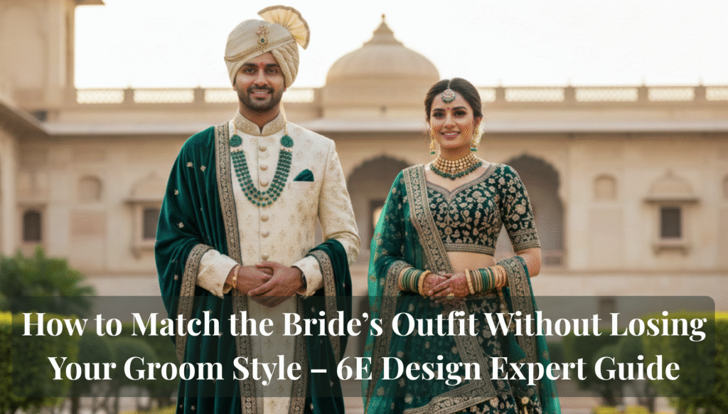 How to Match the Bride’s Outfit Without Losing Your Groom Style – 6E Design Expert Guide 8 Match the Bride’s Outfit Without Losing Your Groom Style