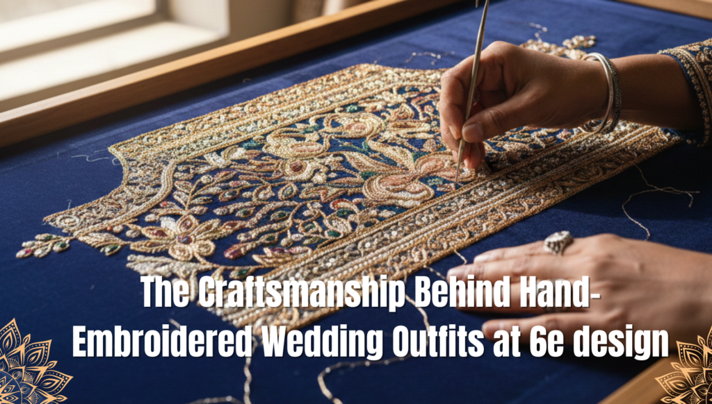The Craftsmanship Behind Hand-Embroidered Wedding Outfits