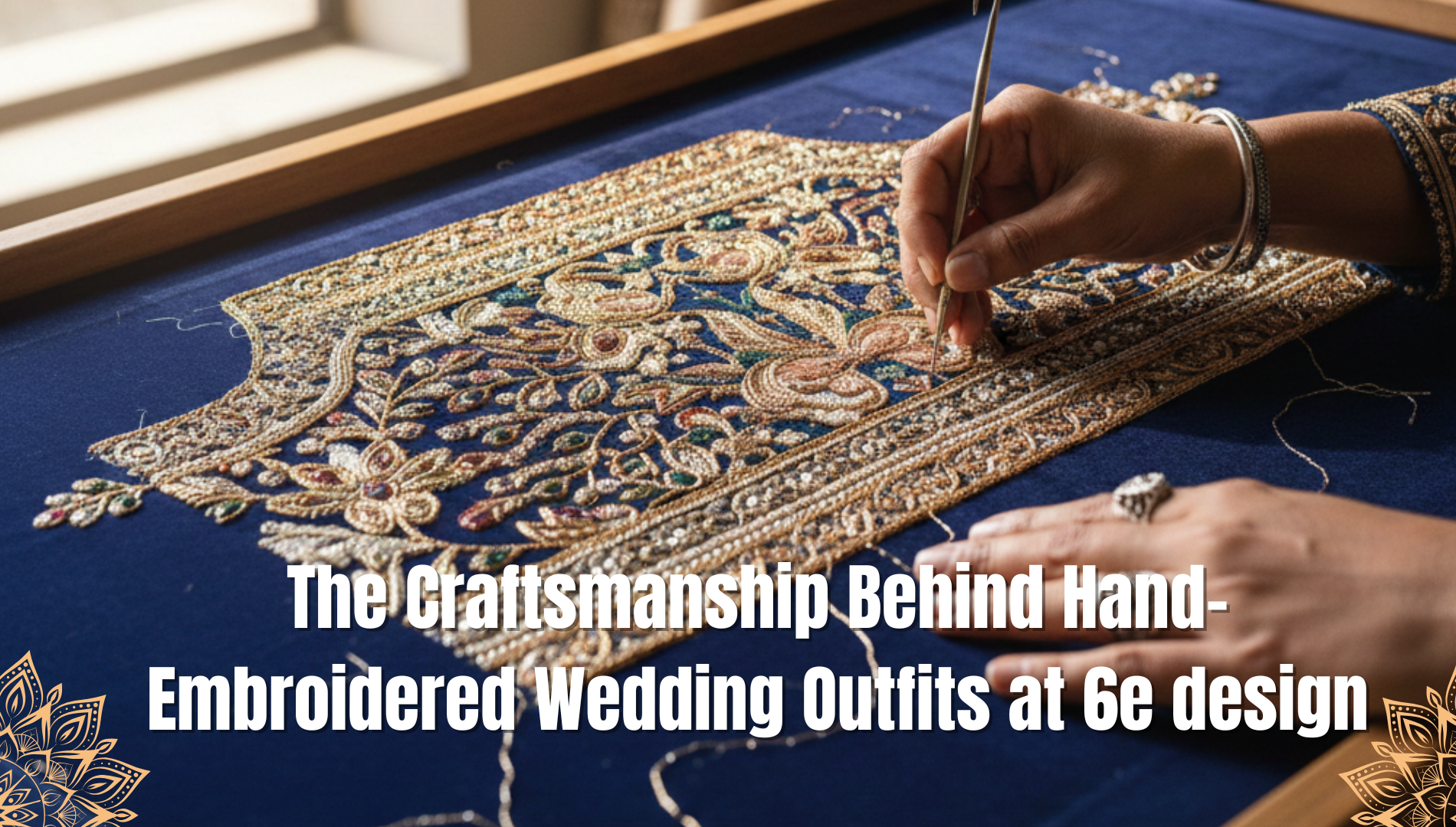 The Craftsmanship Behind Hand-Embroidered Wedding Outfits