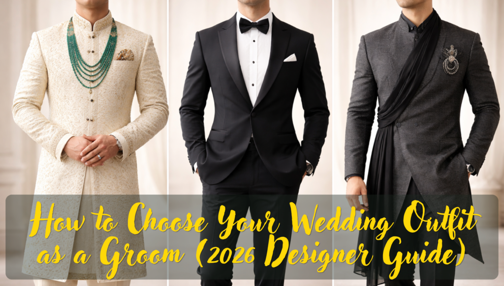 How to Choose Your Wedding Outfit as a Groom (2026 Designer Guide)