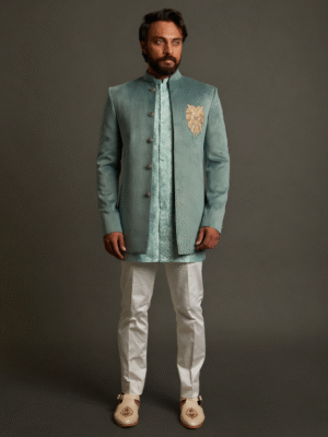 Open Bandhgala Paired with Kurta | Men's Ethnic Wear