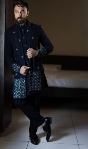 Indo-Western Outfit with Heavy Embroidered Dupatta