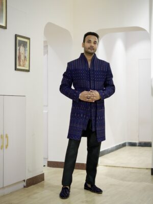 Double Layer Indo-Western Outfit for Men
