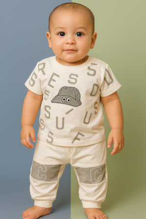 Striped T-Shirt & Pants Set – Stylish Kids Casual Outfit