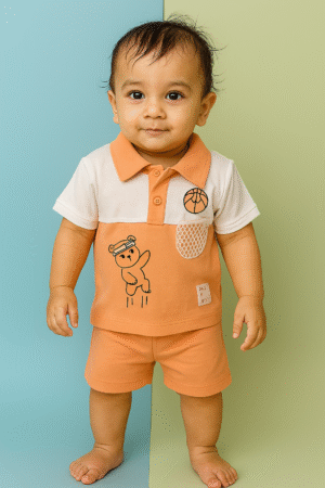 Kids Printed T-Shirt & Shorts Co-ord Set