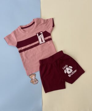 Cute Puppy Print T-Shirt & Shorts